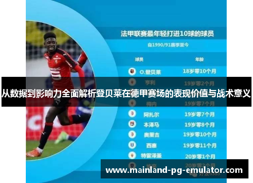 从数据到影响力全面解析登贝莱在德甲赛场的表现价值与战术意义
